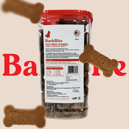 BarkBite Dog Treats - Cookies (500g)