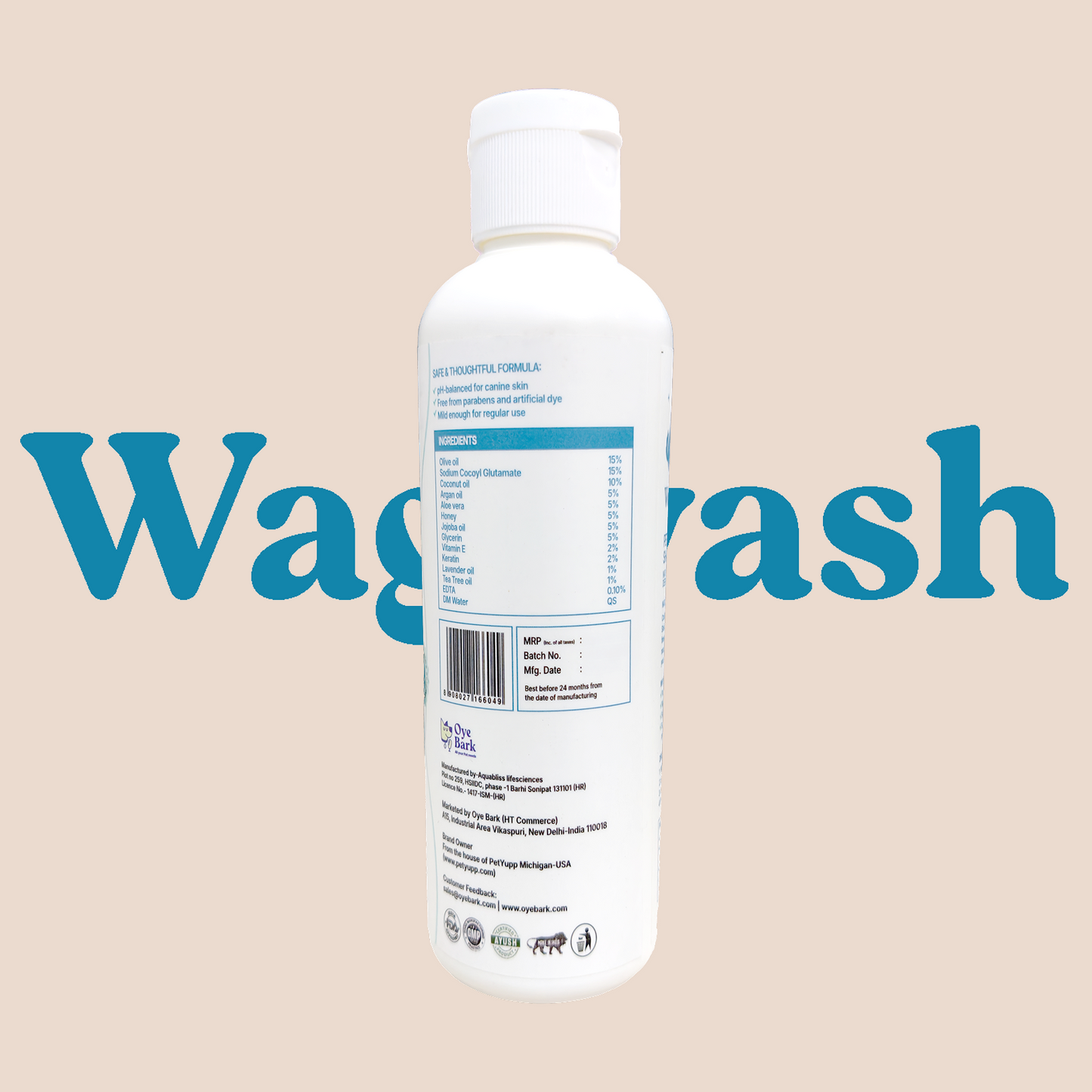 WagWash Organic Pet Shampoo - 200ml