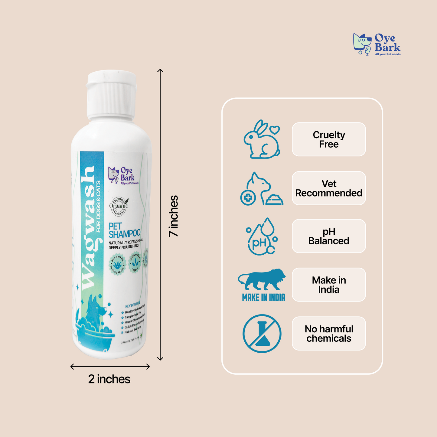 WagWash Organic Pet Shampoo - 200ml