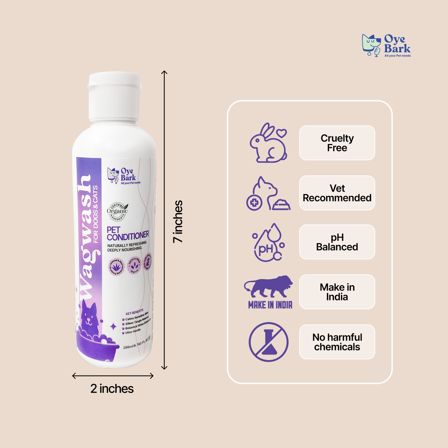 WagWash Organic Pet Conditioner - 200ml
