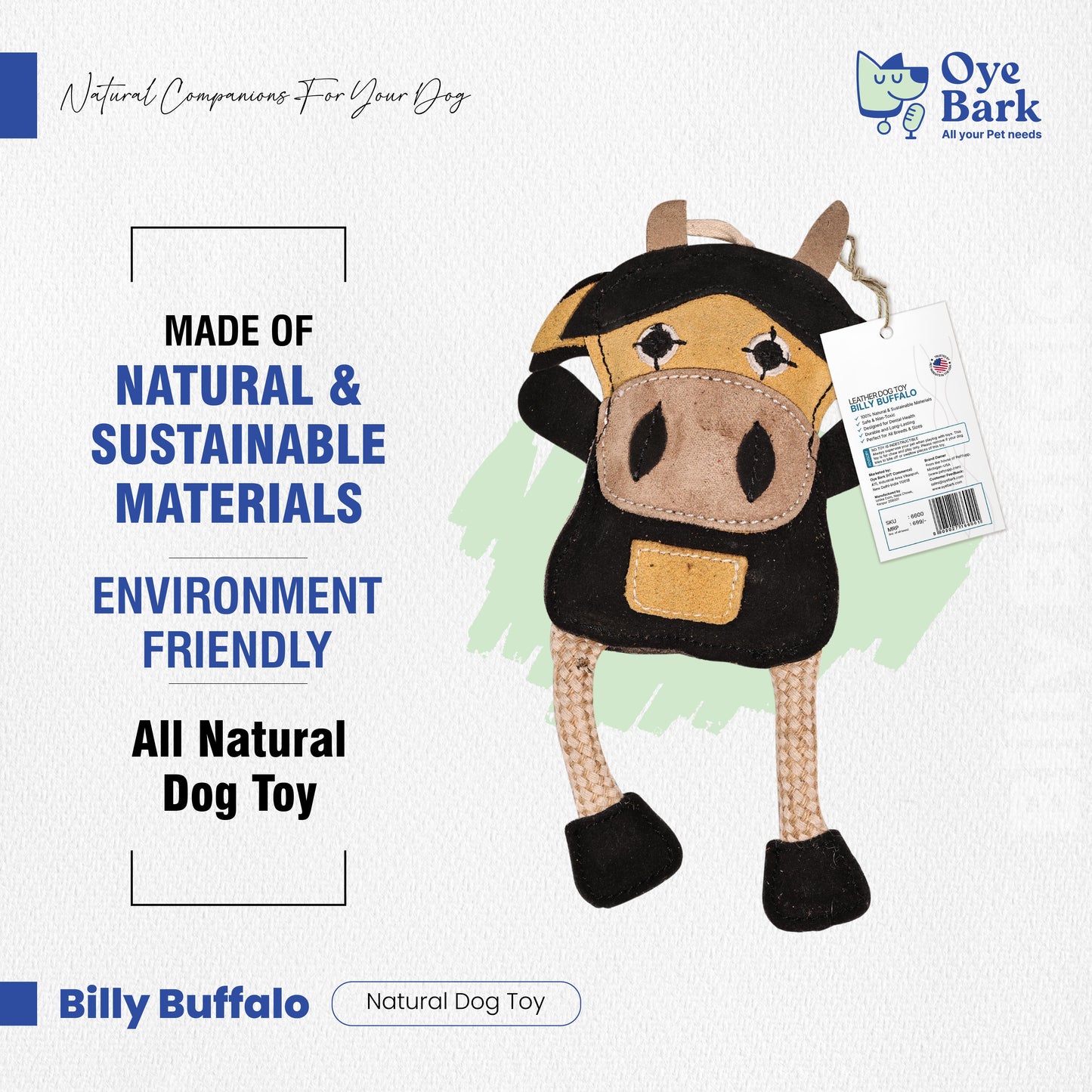 Billy Buffalo Fetch Toy