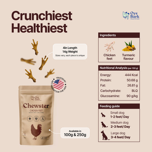 Chewster - Chicken  Feet (100g)