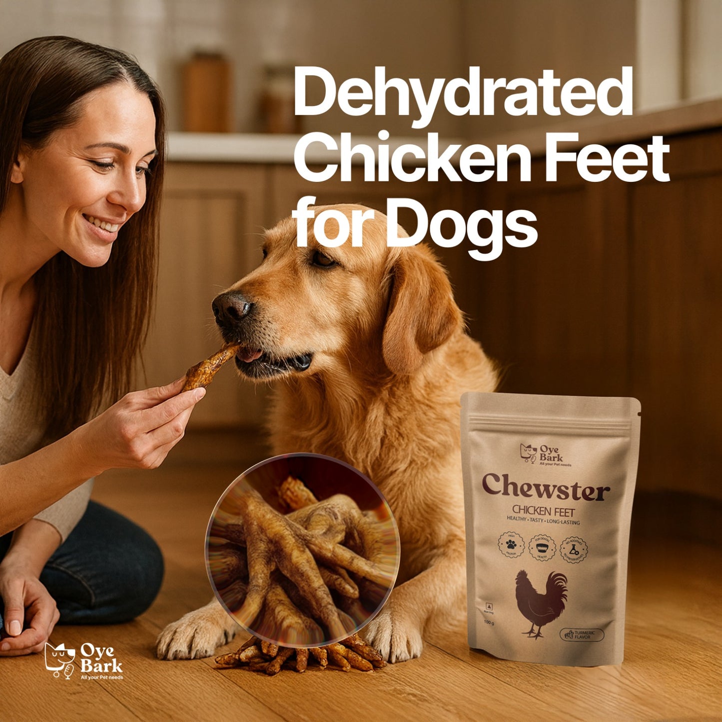 Chewster - Chicken  Feet (100g)