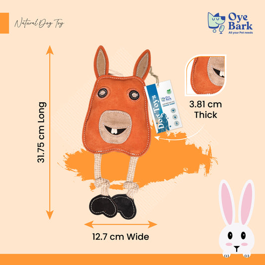 Orange Rabbit Chew Toy
